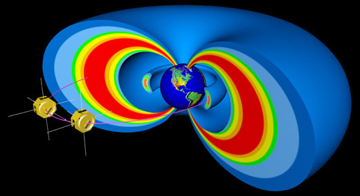 RBSP mission spacecraft